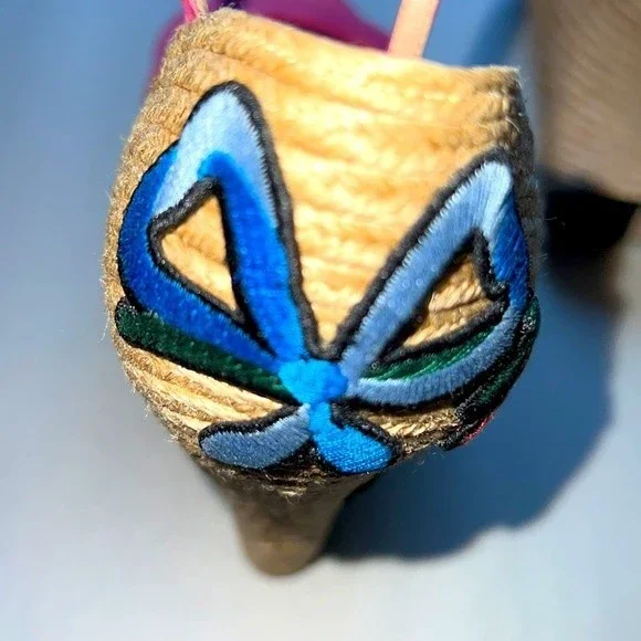 Gucci Ophelia Kid Scamosciato Wedge Espadrilles - Picture 3 of 6